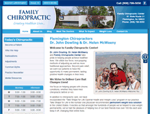 Tablet Screenshot of flemfamilychiro.com